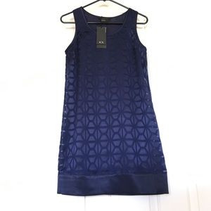 Armani Exchange Sleeveless Shift Dress, Space Blue
